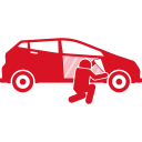 Tyre alignment and balancing icon